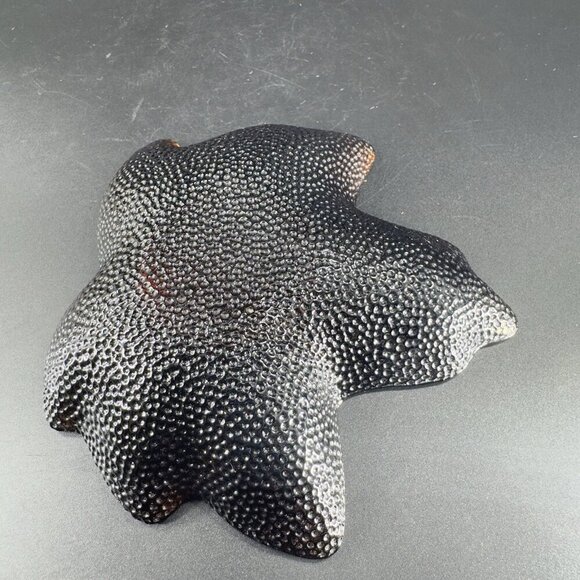 1990s Hallmark Deep Brown Glass Maple Leaf Votive Tea Candle Holder Single VTG - Picture 8 of 15